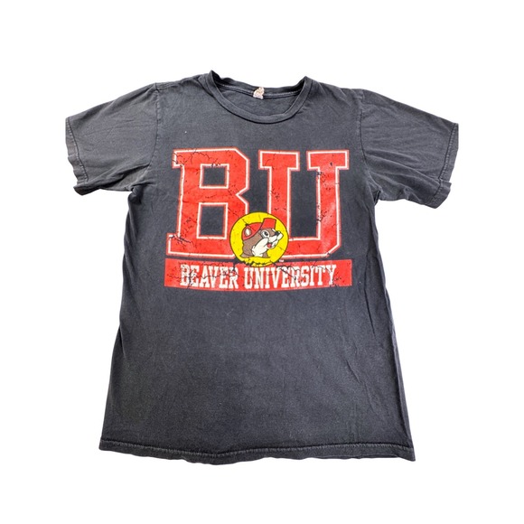 BUC-EE'S Other - Buc-ees Beaver University Graphic T-Shirt Black BU Texas Mascot Mens medium